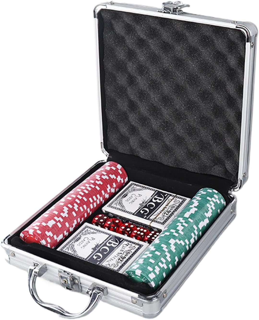 Pokerchips-Set Mit Etui | Blackjack-Poker-Chips-Set | Pokerset Für Kartenclubs, Hochwertiges Pokerch