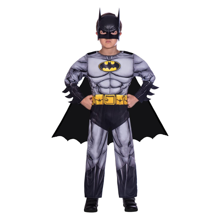 amscan offiziell lizenziert klassisches Batman Kostüm für Kinder Jungen 10-12 Jahre, 10-12 Jahre