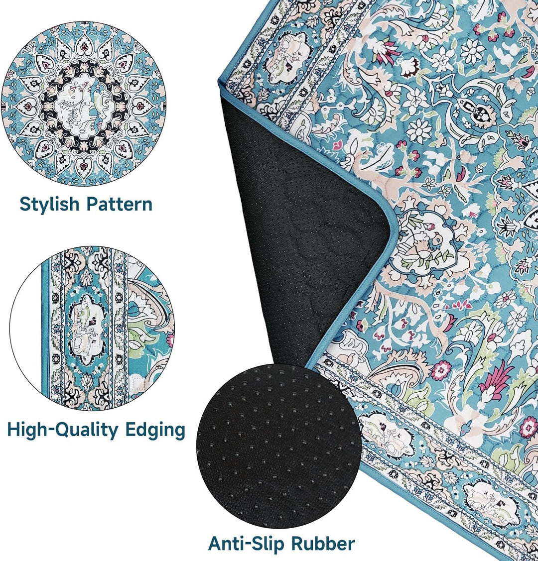 Washable Pee Pads for Dogs 2 Pack, 92 x 104cm Waterproof Non-Slip Reusable Puppy Pad with Fast Absor
