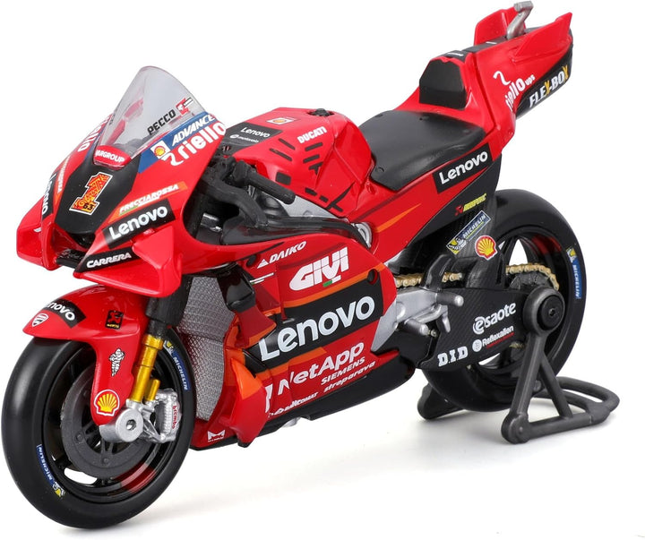 Bburago 1:18 Massstab 36396 – Ducati Desmosedici GP23 Motorrad Moto GP – #1 F. Bagnaia