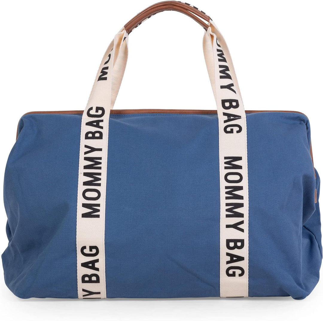 CHILDHOME, Mommy Bag, Wickeltasche, Mutterschaft, Reisetasche Indigoblau Mommy Bag Signature, Indigo