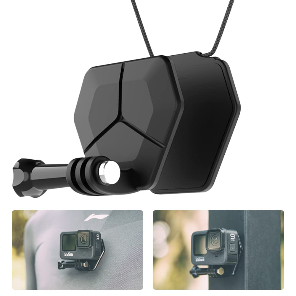SUREWO Magnetic Action Camera Mount for Gopro, Snap Mount Magnetic Fence Mount Compatible with Gopro