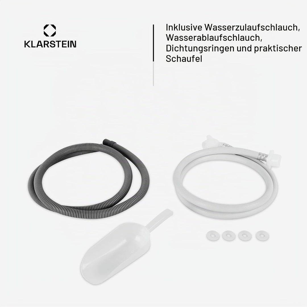 Klarstein Powericer XXL - Profi Eiswürfelmaschine, Eiswürfelbereiter, Ice Maker, 25 kg / 24 h,160 W,