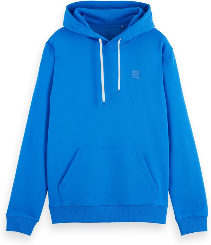 Scotch &amp; Soda Herren Essential Badge Logo Hooded Sweatshirt Hooded Sweatshirt M League Blue, M Leagu