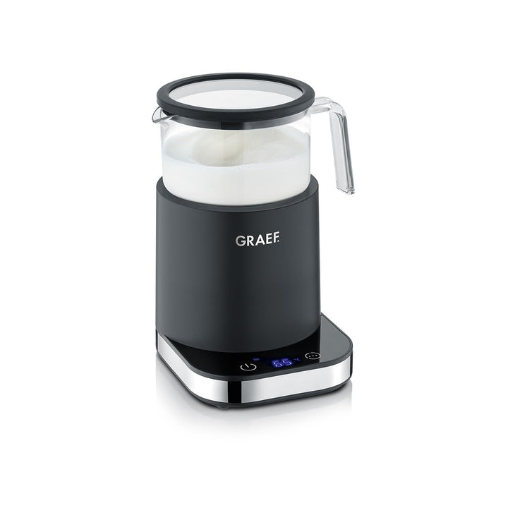 GRAEF Glas-Milchaufschäumer MS902, Induktion, 6 Automatik-Programme, Touch-Display, bis zu 400ml Mil