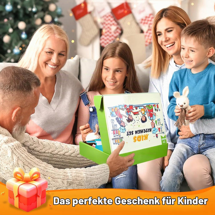 Kindermesser Set 32 Teile - Kinder Backset mit Messer und Schneidebrett, Montessori Spielzeug zum Au