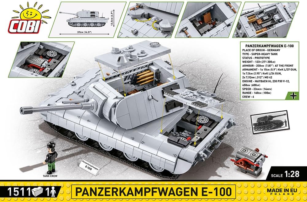 COBI Klocki Panzerkampfwagen E-100