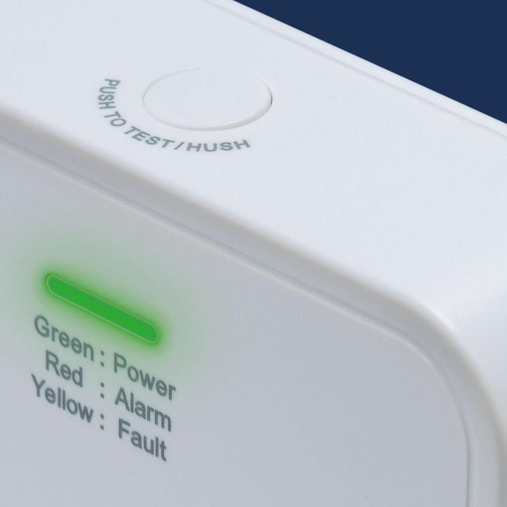 ABUS Kohlenmonoxid-Melder COWM370 - CO-Melder mit 7-Jahres-Sensor, 85 dB lautem Alarm; Prüftaste & 3