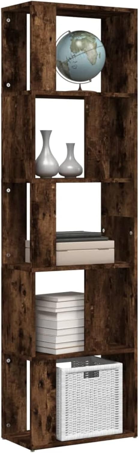 Tidyard Bücherregal, mit 5 Ebenen, Raumteiler, Standregal, Aufbewahrungsregal, für Wohnzimmer, Büro,