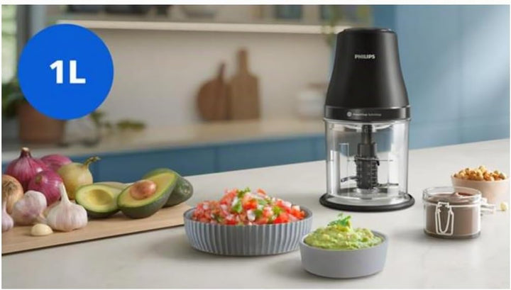 Philips HR1501/00 Food Chopper, PowerChop Technology, 450 W, 2 speed settings
