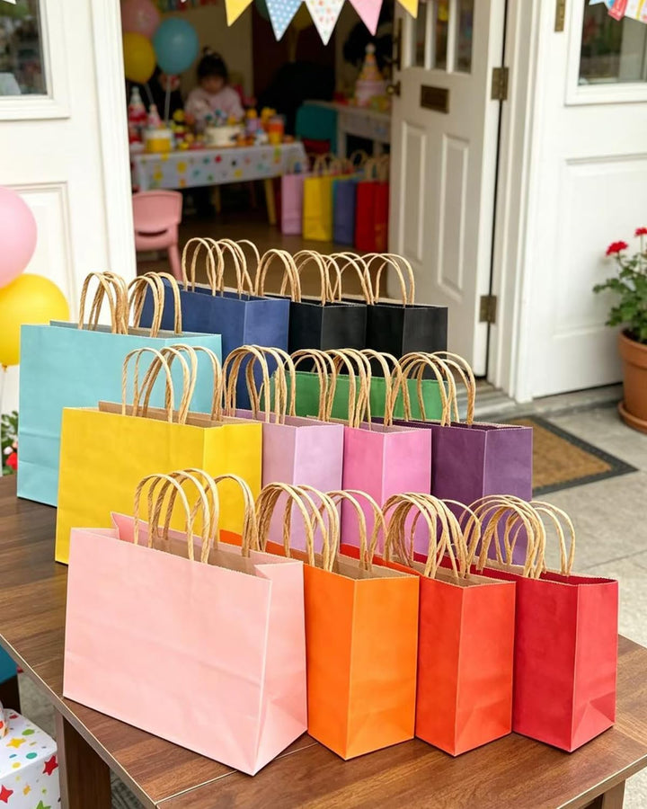 Gcardist 60PCS Geschenkpapier Taschen 32x25x11cm Grosse Geschenktasche mit Griffen Bulk 16 Verschied
