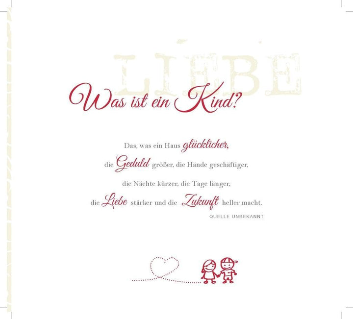 Zur Taufe, Gebundenes Buch