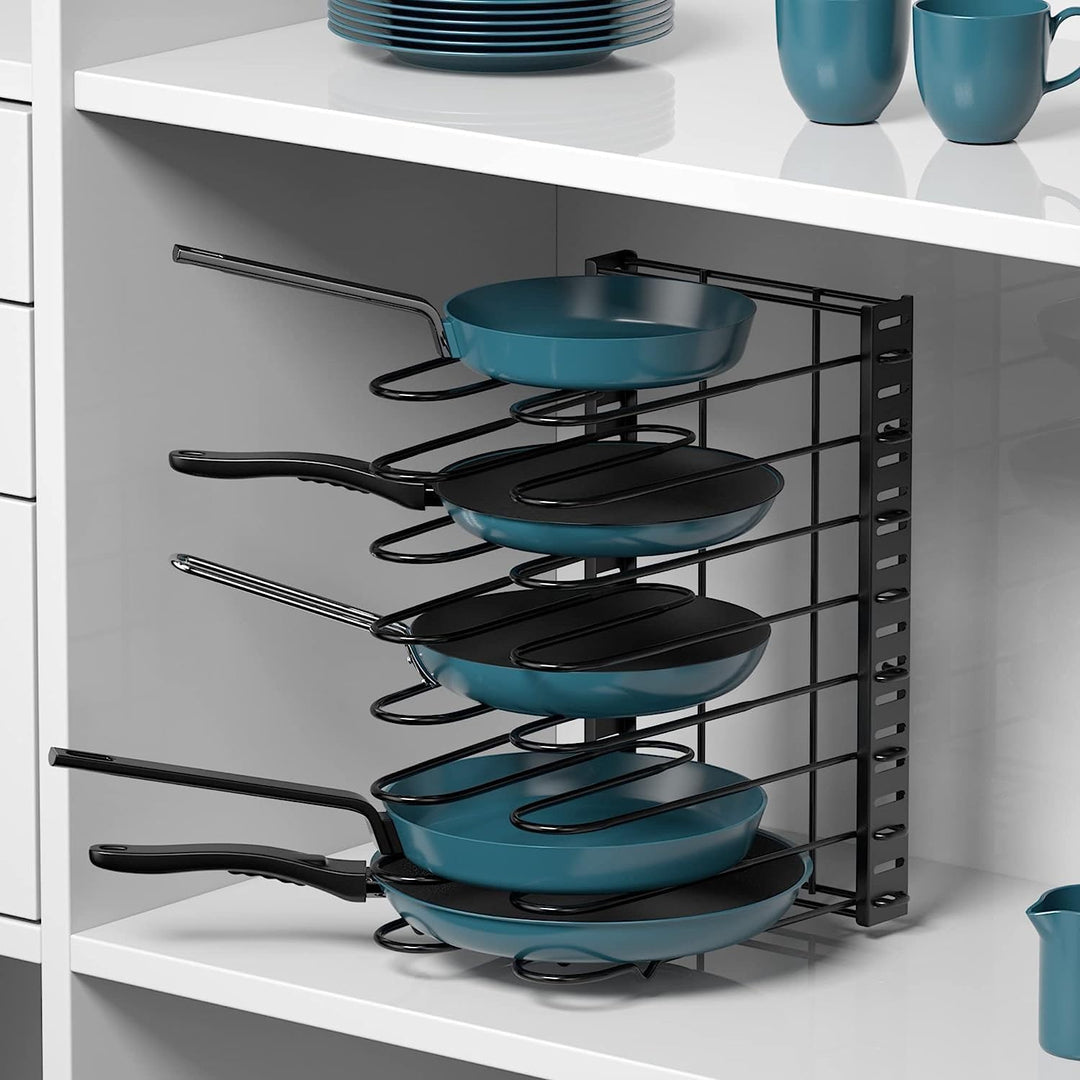 Metall Topf Halter Rack Multi Layers Einstellbare Arbeitsplatte Topf und Pfanne Speicher Rack Standi