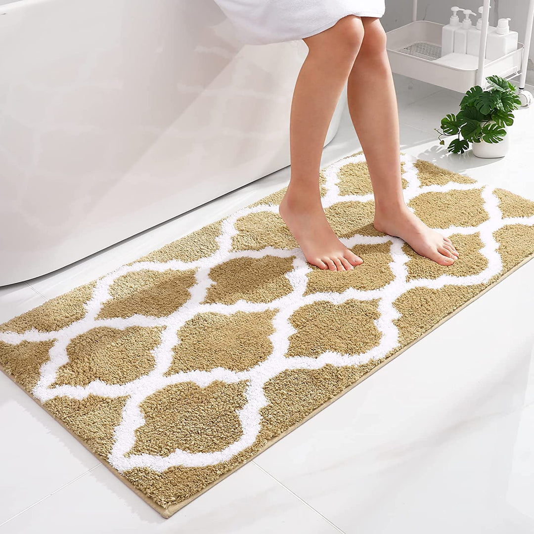 Homaxy rutschfest Badematte Badezimmerteppich Waschbar Hochflor Badteppich Flauschige Mikrofaser Bad