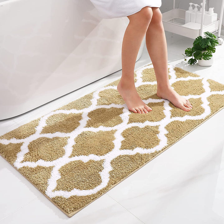 Homaxy rutschfest Badematte Badezimmerteppich Waschbar Hochflor Badteppich Flauschige Mikrofaser Bad