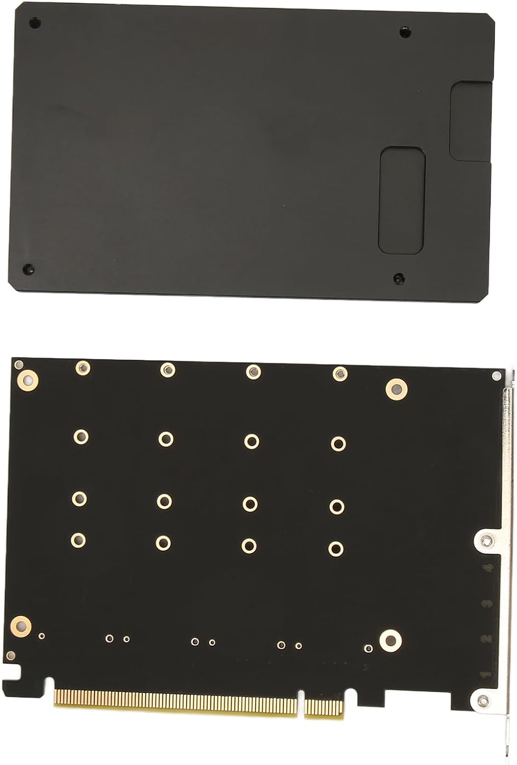 Topiky Quad M.2 NVMe auf PCIe 3.0/4.0 X16 Adapter, 4 Laufwerke NVMe M.2 SSD auf PCIe X16 Adapterkart