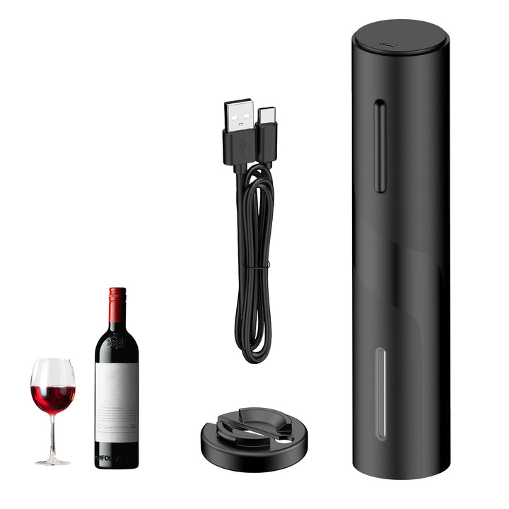 Pawfly Akku Elektrischer Weinflaschenöffner mit Folien Schneider Automatischer Weinöffner USB-C Aufl