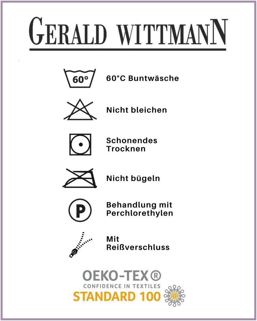 Gerald Wittmann Bettwäsche 140x200 cm + 70x90 cm, Baumwolle Seersucker, Kariert Blumen Weiss Blau Ro