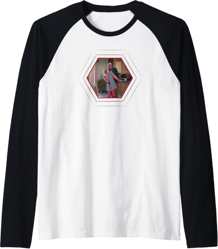 Marvel WandaVision Wanda and Vision 70s Raglan
