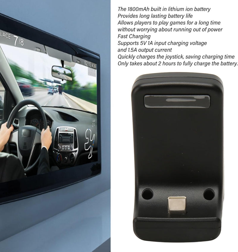 Für PS5 Controller Akku, Schnelllade Controller Ladestation mit 1800 mAh Akku, Wiederaufladbares Akk