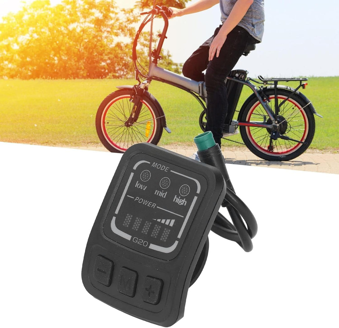 G20 F Elektrofahrrad-LED-Anzeige, Mehrere Funktionen, LED-Anzeige mit Wasserdichter Schnittstelle Fü