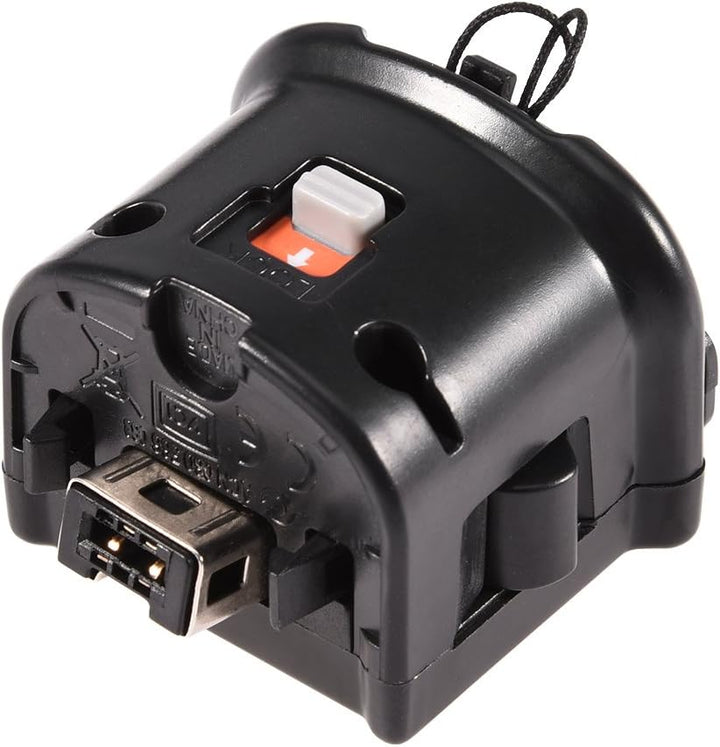 Zerone Sensoradapter Wii Motion Plus Schutzhülle aus Silikon Fernbedienung Wii (schwarz)