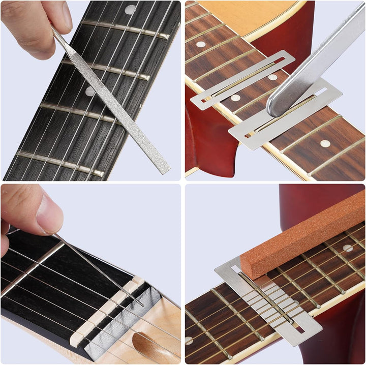 LEKATO Gitarren Werkzeug Set 25 Stück, Gitarre Werkzeug Reparatur Set Inklusive Praktische Werkzeugt