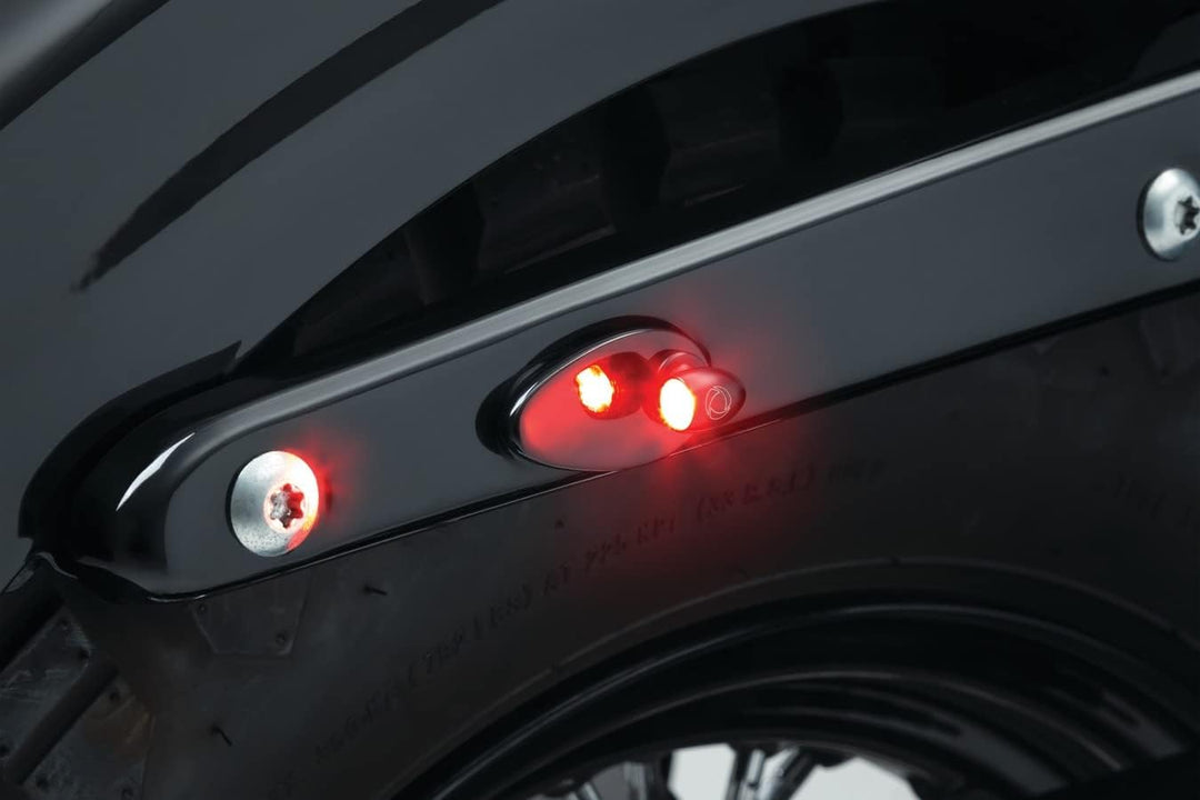 Kellermann 200-273 200–273 Bullet Atto RB Rücken –/breakelight by, schwarz, Glas klar 1 Stück