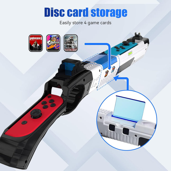 Sehawei Game Gun für Switch/OLED Controller, Grip Kompatibel mit Splatoon 2/ 3,Ersatz-JoyCon