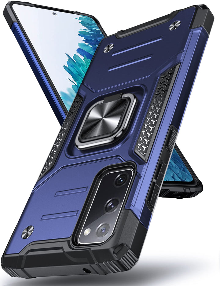 DASFOND Armor Hülle für Samsung Galaxy S20 FE 4G/5G Case Militär Stossfest Handyhülle [Upgrade 2.0]
