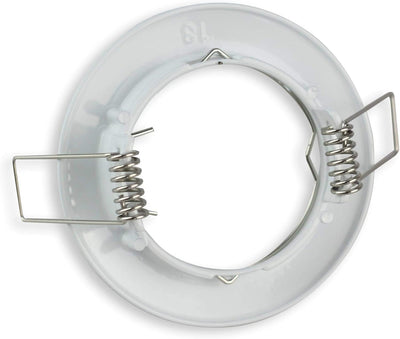 6x LED Einbaustrahler Set rund - weiss 7 Watt kaltweiss MR16 12V - Einbauleuchten flach 58-65mm Bohr