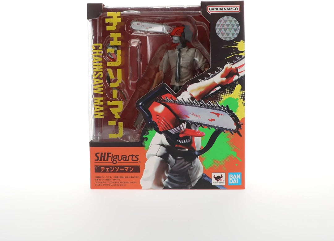 BANDAI TAMASHII NATIONS Chainsaw Man - Chainsaw Man - Figurine S.H. Figuarts 15cm Kettensäge Mann, K