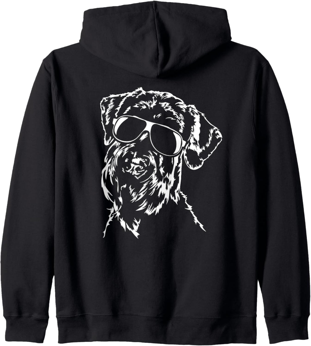 Lustiger Riesenschnauzer cool Sonnenbrille Hund Hunde Kapuzenjacke