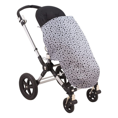 JYOKO KIDS Universal Baby Fusssack für Kinderwagen (BLACK STAR, BAUMWOLLE)