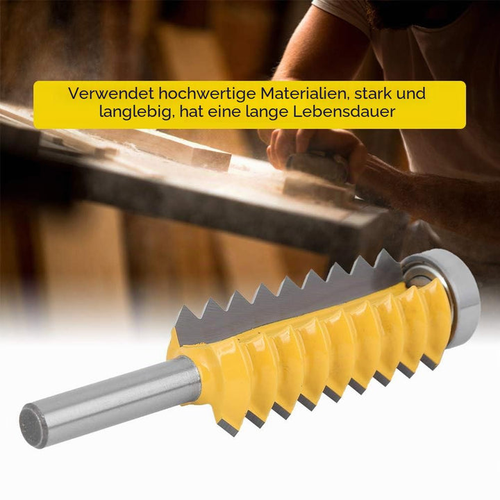 8 Schaft Fräser, Schnurwellen Holzfräser Hartmetall Fräser Mehrzahn Holzbearbeitungswerkzeug(8 x 55)