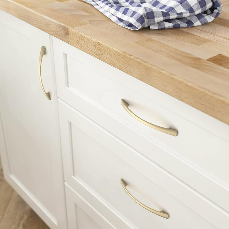 FURNIWARE 10 Stück Griffe, 128mm Lochabstand Möbelgriffe Schrankgriffe Küchengriffe Griffe Möbel Sch