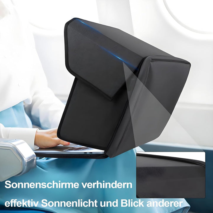 Tragbarer Laptop Sonnenschutz für 12/13/14/15 Zoll Bildschirm, Sichtschutz für Arbeiten Im Freien, L