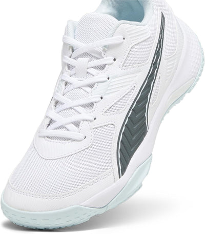 PUMA Unisex Solarflash Ii Hallenturnschuh 37 EU Puma White Nitro Blue Shadow Grey, 37 EU Puma White