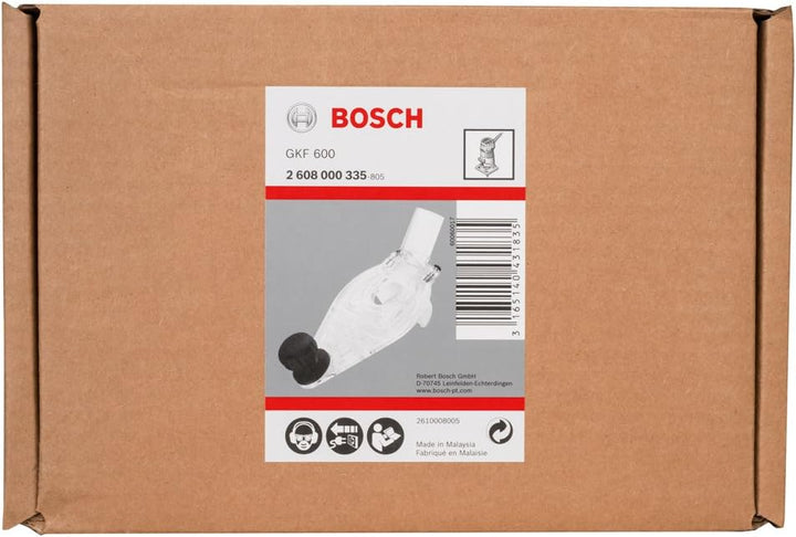 Bosch Professional Zubehör GKF 600 Grundplatte mit Handgriff und Absaugstutzen