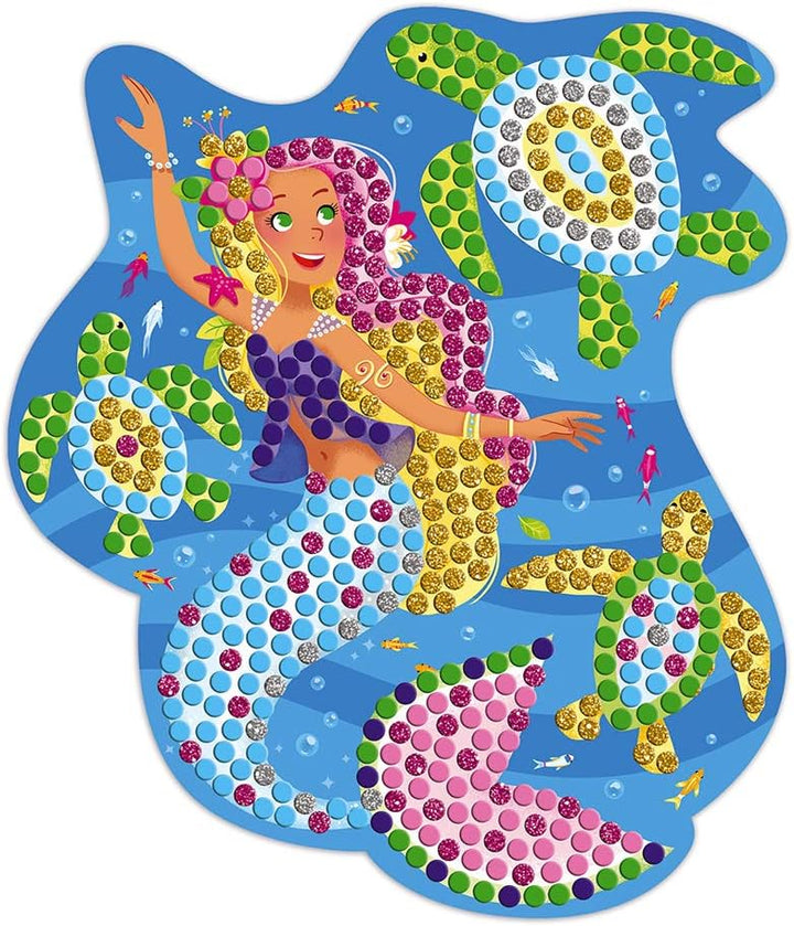 Janod - Mosaik-Set Delfin- und Meerjungfrauen - Les Ateliers du Calme - Set für kreative Freizeitbes