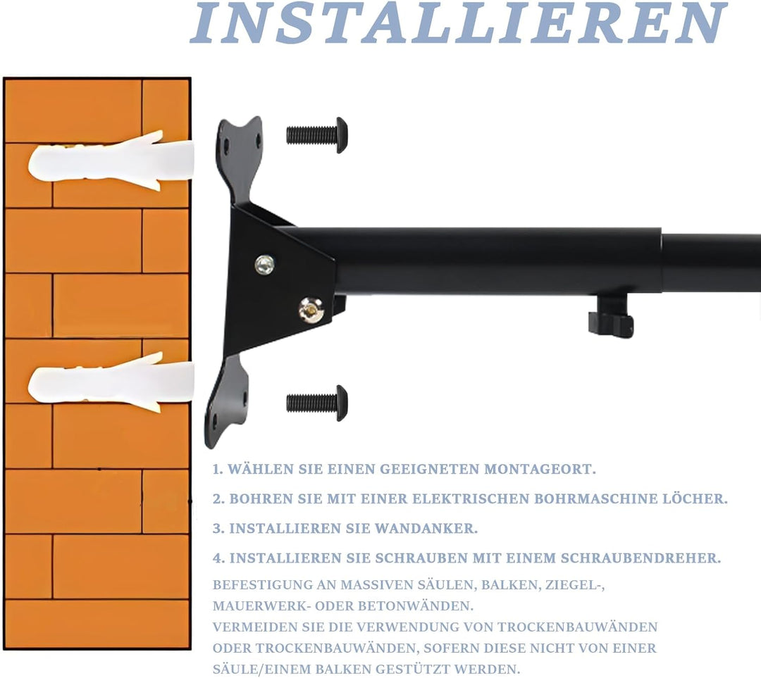Fahrrad Wandhalterung, Klappbar Fahrradhalterung Wand bis 25kg, Winkel＆Wandabstand Einstellbar, mit