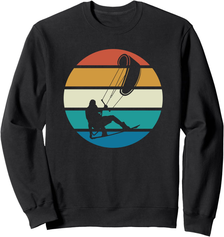 Kiteboarder Kiteboarding Vintage Retro Sweatshirt