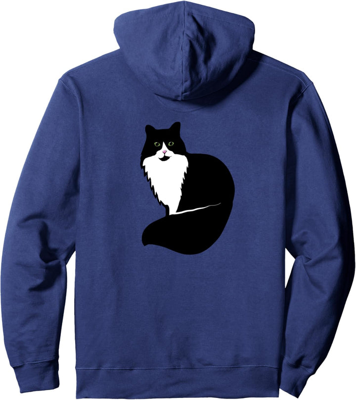 Tuxedo Cat Life is Better with Cats Smoking Katze Leben ist Pullover Hoodie