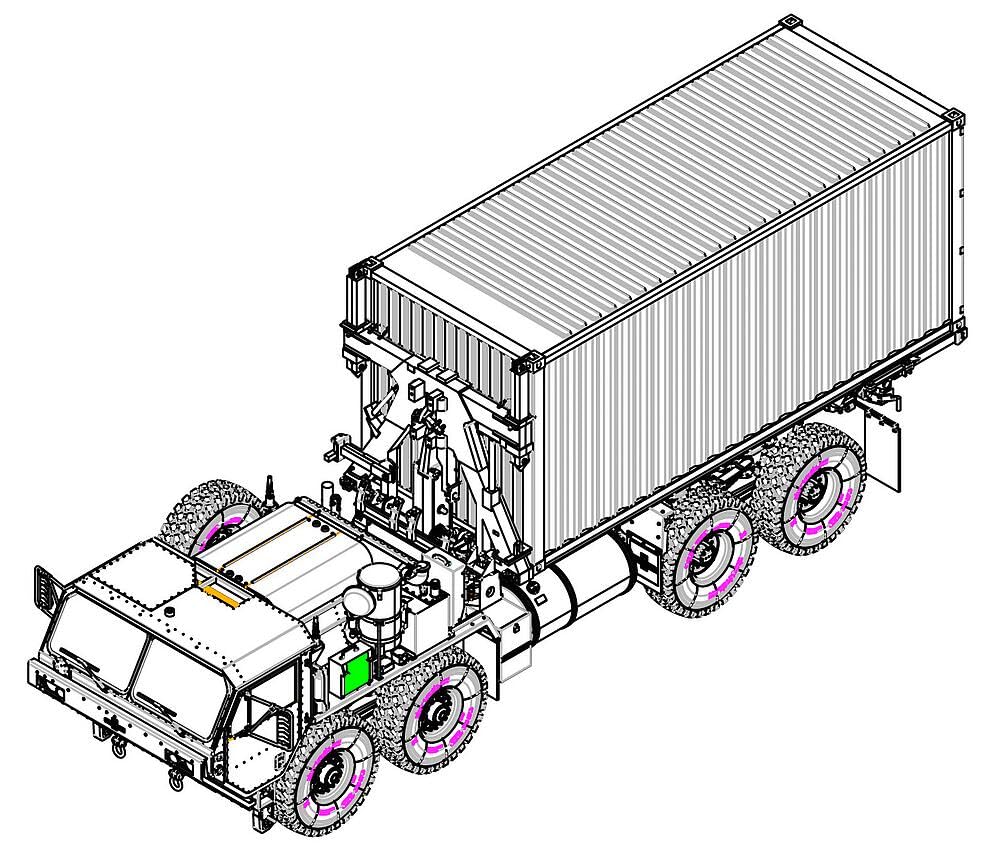 Trumpeter 001064 1/35 M1120 HEMTT CHU Plastikmodellbausatz, Mehrfarbig, Small