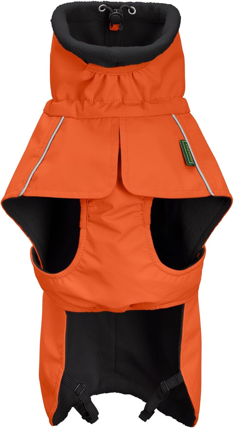 HUNTER Hundemantel NORDBY, Farbe: orange, wasserabweisend, warm gefüttert, reflektierend, ideal für