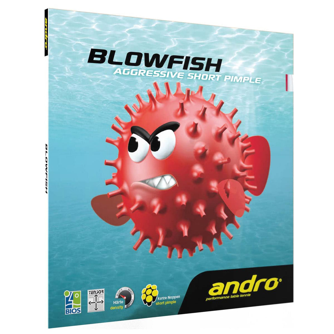ANDRO Belag Blowfish rot 2,3 mm, rot 2,3 mm