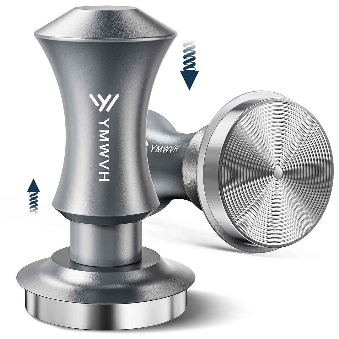 YMWVH Kaffee Tamper 51mm, Edelstahl Espresso Tamper mit 30lbs Anpressdruck, 304 Edelstahl Base Kaffe