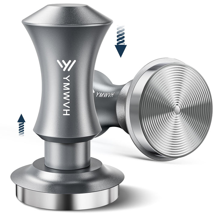 YMWVH Kaffee Tamper 51mm, Edelstahl Espresso Tamper mit 30lbs Anpressdruck, 304 Edelstahl Base Kaffe
