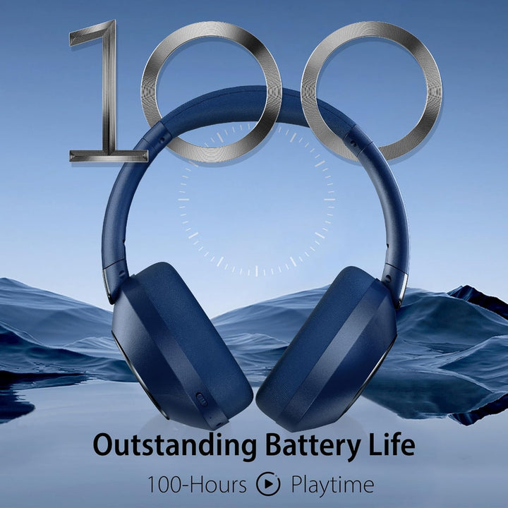 Kopfhörer Kabellos Bluetooth, Active Noise Cancelling Kopfhörer,100 Std Spielzeit 5.3 Bluetooth Kopf