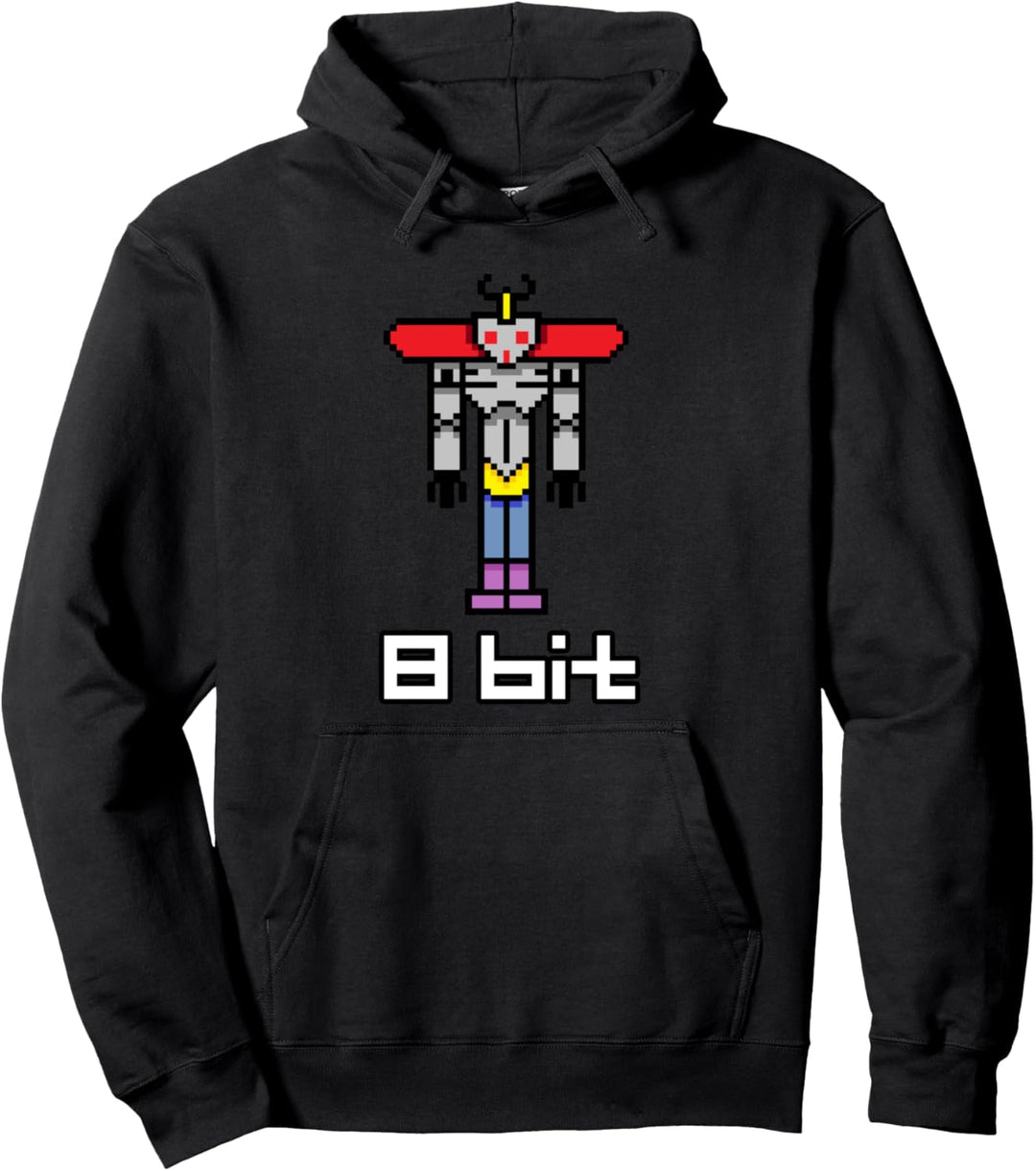 8 Bit Warrior: Great Retro 8Bit Sci Fi Pixel Style Art Lover Pullover Hoodie